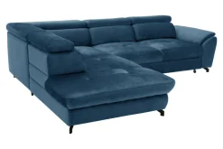 Instilo Narożnik z regulacją zagłówków niebieski MAROLA prawy