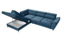 Instilo Narożnik z regulacją zagłówków niebieski MAROLA prawy