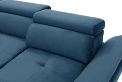 Instilo Narożnik z regulacją zagłówków niebieski MAROLA prawy