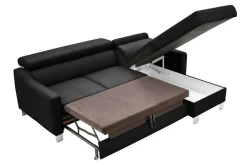 Trend Line Narożnik z regulacją zagłówków czarny ASTI prawy