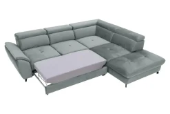 Narożniki|Instilo Narożnik z regulacją zagłówków szary MAROLA lewy