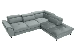 Narożniki|Instilo Narożnik z regulacją zagłówków szary MAROLA lewy