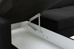 Narożniki|Trend Line Narożnik z regulacją zagłówków czarny ASTI lewy