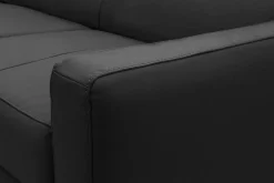 Narożniki|Trend Line Narożnik z regulacją zagłówków czarny ASTI lewy