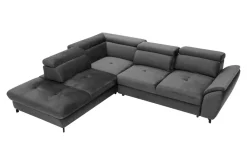 Narożniki|Instilo Narożnik z regulacją zagłówków grafitowy MAROLA prawy