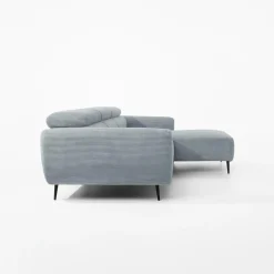 Werdomo Narożnik z regulowanym siedziskiem szary ALISSON S prawy