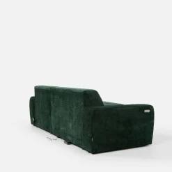 Werdomo Narożnik z regulowanym siedziskiem SAVINON S butelkowa zieleń prawy