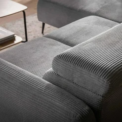 Narożniki|Werdomo Narożnik z regulowanym siedziskiem szary ALISSON S lewy