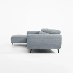 Narożniki|Werdomo Narożnik z regulowanym siedziskiem szary ALISSON S lewy