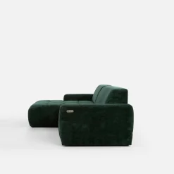 Werdomo Narożnik z regulowanym siedziskiem SAVINON S butelkowa zieleń lewy