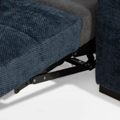 Narożniki|FN Design Narożnik z regulowanymi zagłówkami granatowy CHOCO prawy