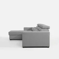 Narożniki|Exline Narożnik z regulowanymi zagłówkami szary MONSON