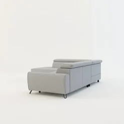 Narożniki|Softi Narożnik z regulowanymi zagłówkami jasnoszary IDYLLA prawy