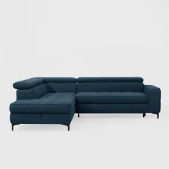 Softi Narożnik z regulowanymi zagłówkami granatowy NALA prawy