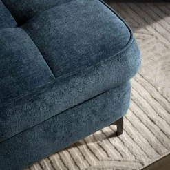 Softi Narożnik z regulowanymi zagłówkami granatowy NALA prawy