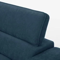 Softi Narożnik z regulowanymi zagłówkami granatowy NALA prawy