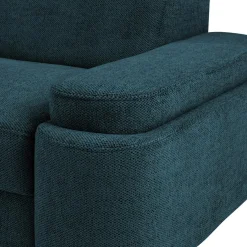 Narożnik z regulowanymi zagłówkami turkus LUGANO lewy