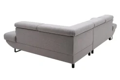 Narożniki|Werdomo Narożnik z regulowanymi zagłówkami szary GIO prawy