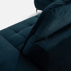 Narożniki|inny Narożnik z regulowanymi zagłówkami granatowy CRYSTAL lewy