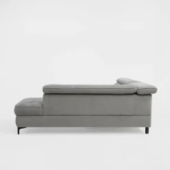 Softi Narożnik z regulowanymi zagłówkami szary NALA lewy