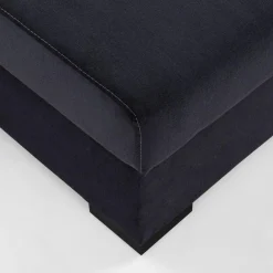 Narożniki| Narożnik z regulowanymi zagłówkami czarny TOSCANO