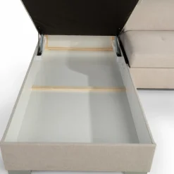 Narożniki|inny Narożnik z regulowanymi zagłówkami beżowy LUTON lewy