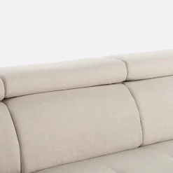 Narożniki|inny Narożnik z regulowanymi zagłówkami beżowy LUTON lewy