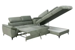 Narożniki|Werdomo Narożnik z regulowanymi zagłówkami zielony MOCCA II prawy