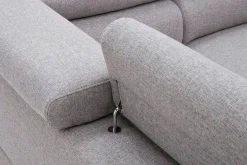 Narożniki|Werdomo Narożnik z regulowanymi zagłówkami szary GIO lewy