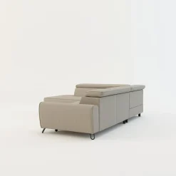 Softi Narożnik z regulowanymi zagłówkami beżowy IDYLLA prawy