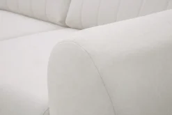 INFINI Narożnik z regulowanymi zagłówkami ecru ALVOR lewy