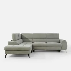 New Form Narożnik z regulowanymi zagłówkami jasnoszary JAZZY L lewy