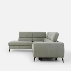 New Form Narożnik z regulowanymi zagłówkami jasnoszary JAZZY L lewy