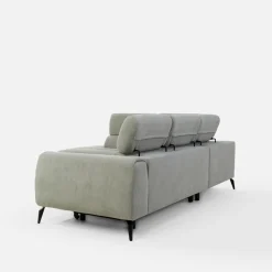 New Form Narożnik z regulowanymi zagłówkami jasnoszary JAZZY L lewy