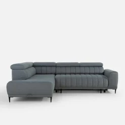 Narożniki|Werdomo Narożnik z regulowanymi zagłówkami szary CALDO II lewy