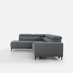 Narożniki|Werdomo Narożnik z regulowanymi zagłówkami szary CALDO II lewy