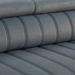 Narożniki|Werdomo Narożnik z regulowanymi zagłówkami szary CALDO II lewy