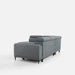 Narożniki|Werdomo Narożnik z regulowanymi zagłówkami szary CALDO II lewy