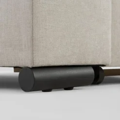 Narożnik z regulowanymi zagłówkami jasnoszary ARYA prawy