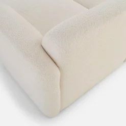 Narożniki|inny Narożnik z tkaniną bouclé jasnobeżowy CAMELLIA prawy