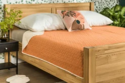 Estetica Narzuta dwustronna beżowo-ceglana ADELE 200x220 cm