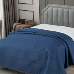 Narzuta granatowa SELINE 180x200 cm