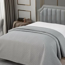 Narzuta jasnoszara SELINE 200x220 cm