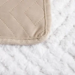 inny Narzuta na łóżko beżowa CALDO 220x200 cm