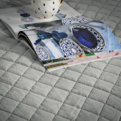 inny Narzuta na łóżko ciemnoszara GISELLE 200x220 cm