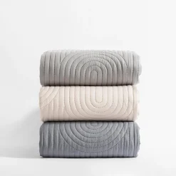 Koce I Narzuty|inny Narzuta na łóżko ciemnoszara TOSCA 220x200 cm