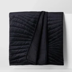 Koce I Narzuty| Narzuta na łóżko czarna NEW WAVE 220x240 cm