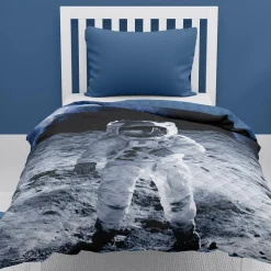 Narzuta na łóżko dwustronna młodzieżowa KOSMONAUTA 170x210 cm