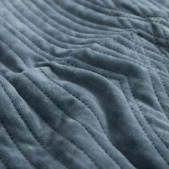 Koce I Narzuty| Narzuta na łóżko jasnoniebieska SILKY 180x200 cm