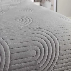 inny Narzuta na łóżko jasnoszara TOSCA 220x200 cm